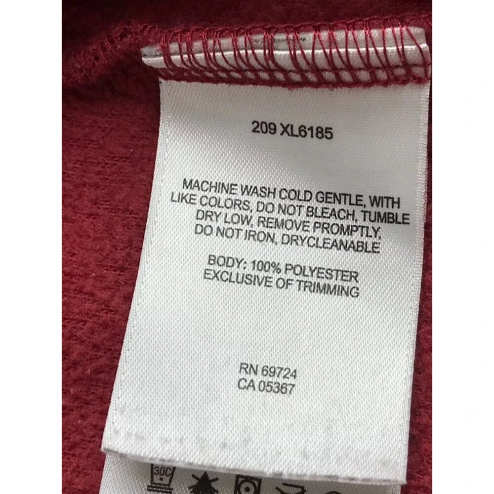 Columbia Womens Burgundy Long Sleeves Pocket Full Zip Fleece Jacket Size Medium - Picture 6 of 11